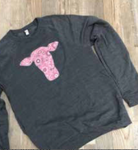 Load image into Gallery viewer, Fabric Cow Sweatshirts